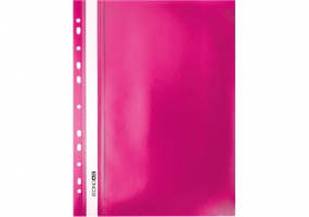 Папка-швидкозшивач А4 Economix з перфорацією, фактура "помаранч", рожева E31508-09