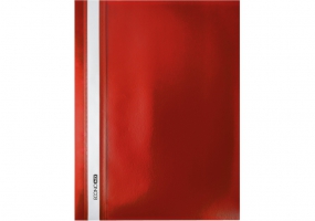 Папка-швидкозшивач А4 Economix без перфорації, фактура "помаранч", червона E31509-03