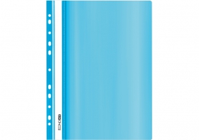 Папка-швидкозшивач А4 Economix з перфорацією, фактура "глянець", пастельна блакитна E31510-82