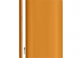Папка-скоросшиватель А4 Economix без перфорации, фактура "глянец", оранжевая E31511-06