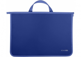 Портфель пластиковий А4 Economix на блискавці, 2 відділення, синій E31630-02