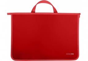 Портфель пластиковий А4 Economix на блискавці, 2 відділення, червоний E31630-03
