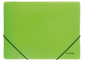 Папка пластиковая А4 на резинках Economix, фактура "апельсин", ассорти E31633