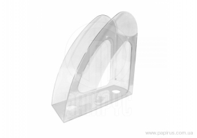 Лоток для бумаг вертикальный "Радуга" Economix, пластик, прозрачный E31904-00