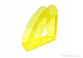 Лоток для бумаг вертикальный "Радуга" Economix, пластик, лимонный E31904-25