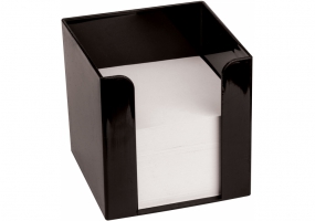 Подставка под бумагу для заметок Economix, 90х90х90 мм, пластик, черная E32601-01