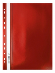 Папка-швидкозшивач А4 Economix Light з перфорацією, червона E38504-03