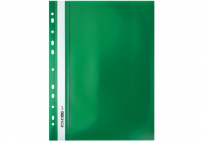 Папка-скоросшиватель А4 Economix Light с перфорацией, зеленая E38504-04