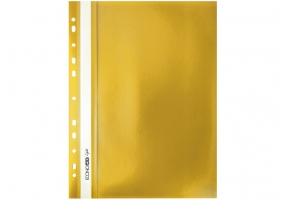 Папка-скоросшиватель А4 Economix Light с перфорацией, желтая E38504-05