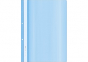 Папка-скоросшиватель А4 Economix Light с перфорацией, 140/100, голубая E38505-11
