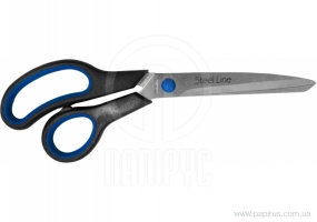 Ножиці 25 см Economix, пласт. ручки з гум. вставками E40405