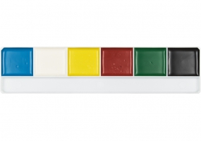 Фарби акварельні медові "Africa", 6 кольорів, без пензлика, картон ECONOMIX E60107