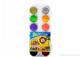 Краски акварельные медовые "Africa Kids", 22 + 2 цветов, без кисточки, пластик ECONOMIX E60128
