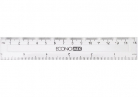 Лінійка 15см пластикова ECONOMIX E81310