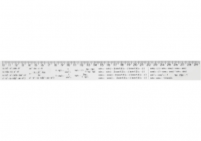 Линейка 30 см, алгебраические формулы, печатная ECONOMIX E81330-03