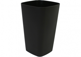 Підставка для ручок стакан канцелярський квадратний Economix, пластик, чорний E81661