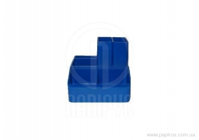 Подставка настольная на 6 отделений Economix, пластик, синяя E81983-02