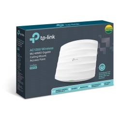 Точка доступа TP-LINK EAP225 AC1350 1xGE LAN PoE MU-MIMO потол.