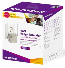 Розширювач WiFi-покриття NETGEAR EX6120 AC1200, 1xFE LAN, 2x зовнішн. ант. EX6120-100PES