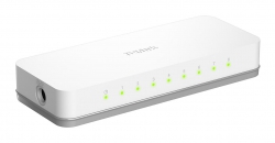 Коммутатор D-Link GO-SW-8E 8xFE, Plastic, Неуправляемый