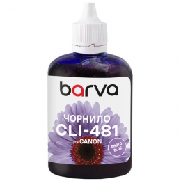 Чорнило для Canon CLI-481 PB спеціальне 100 мл, водорозчинне, фото синє Barva (C481-985) I-BARE-CCLI481-100BL