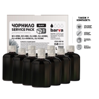 Чорнило Barva Canon cli-521/cl-511 (mg2140/mp230/mp250/mp280) Black 1 л (10x100 мл) service pack (c521-1sp-b) I-BARE-CCLI521-1SP-B