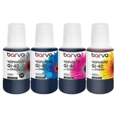 Комплект чернил для Canon GI-40 специальные 4x135 мл, OneKey, пигментные/водорастворимые, BK/C/M/Y Barva (CGI40-135-MP) I-BARE-CGI40-135-MP