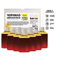 Чернила Barva Canon/HP/Lexmark универсальные №4 Yellow 1 л (10x100 мл) service pack (cu4-1sp-y) I-BARE-CU4-1SP-Y