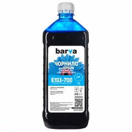 Чорнило Barva для фабрик друку Epson l1110/l3100 (103) Cyan 1 л (e103-700) I-BARE-E-103-1-C