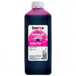 Чернила Epson 106 m специальные 1 л, водорастворимые, пурпурные Barva (e106-794) I-BARE-E-106-1-M