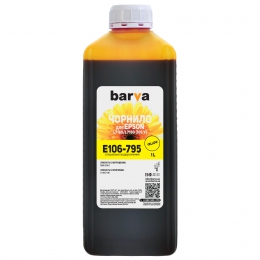 Чорнило Epson 106 y спеціальне 1 л, водорозчинне, жовте Barva (e106-795) I-BARE-E-106-1-Y