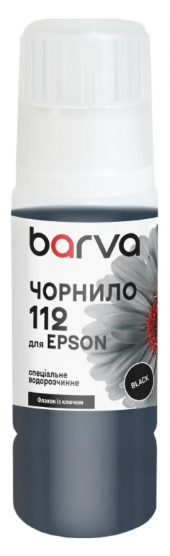 Чернила для Epson 112 BK специальные 70 мл, OneKey, водорастворимые, черные Barva (E112-1064) I-BARE-E-112-070-B