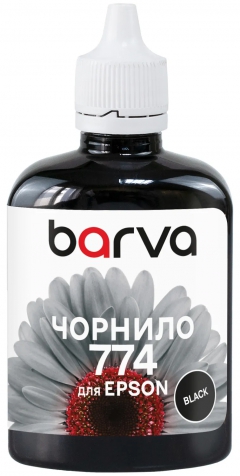 Чорнило сумісне для Epson 774 BK спеціальне 90 г, пігментне, чорне Barva (M100-406) I-BARE-E-M100-100-BP