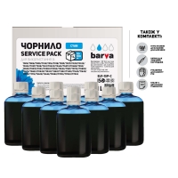 Чернила Barva Epson универсальные №1 Cyan 1 л (10x100 мл) service pack (eu1-1sp-c) I-BARE-EU1-1SP-C