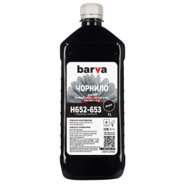 Чорнило Barva HP 652/46/123 (1115/2135/2020/2520) Black 1 л пігмент (h652-653) I-BARE-H652-1-B-P