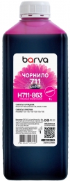 Чернила для HP 711 m специальные 1 л, водорастворимые, пурпурные Barva (h711-863) I-BARE-H711-1-M