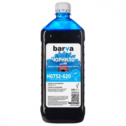 Чорнило Barva для HP серії gt/ink tank/smart tank (smart tank 500) (gt52 c) Cyan 1 л (hgt52-620) I-BARE-HGT52-1-C