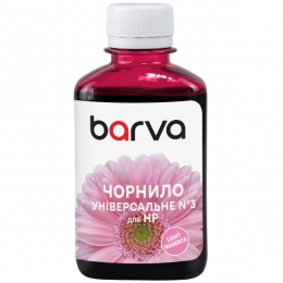 Чорнило для HP універсальне №3 180 мл, водорозчинне, світло-пурпурове Barva (HU3-970) I-BARE-HU3-180-LM