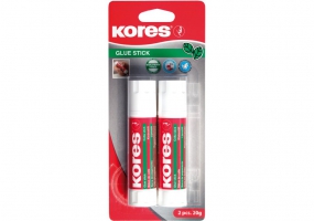 Клей-олівець Kores, основа PVP, 20г, 2 шт. в блістері K12822