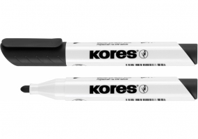 Маркер для белых досок KORES 1-3 мм, черный K20830