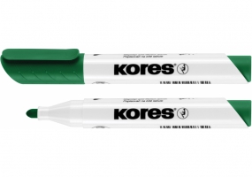 Маркер для білих дошок KORES 1-3 мм, зелений K20835