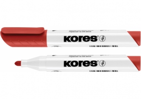 Маркер для белых досок KORES 1-3 мм, красный K20837