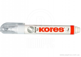 Корректор-ручка Kores Metal Tip, металл. кончик, 10 г K83301