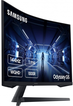 Монітор LCD 31.5" Samsung Odyssey G5 LC32G55T 2xHDMI, DP, VA, 2560x1440, 144Hz, 1ms, CURVED LC32G55TQWIXCI