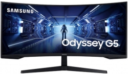 Монитор LCD 34" Samsung Odyssey G5 C34G55TWW D-Sub, 2xHDMI, DP, VA, 3440x1440, 21:9, 165Hz, 1ms LC34G55TWWIXCI