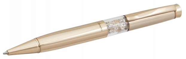Ручка шариковая "Luxury" с кристаллами, золото, в подарочном футляре Langres