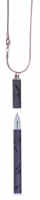 Ручка кулькова "Lace" с цепочкой 70см, чорний, в подарунковому футлярі Langres LS.402027-01