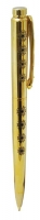 Ручка шариковая "Flavor" с кристаллами в шкатулке, золото Langres