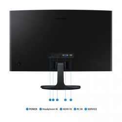 Монітор Samsung 23.8" S24D360 D-Sub, HDMI, VA, 100Hz, 4ms, CURVED LS24D360GAIXUA