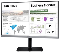 Монитор LCD 23.8" Samsung S24R650F, D-Sub, HDMI, DP, USB-Hub, ІPS, Pivot, 1920x1080, 75Hz, 5ms LS24R650FDIXCI
